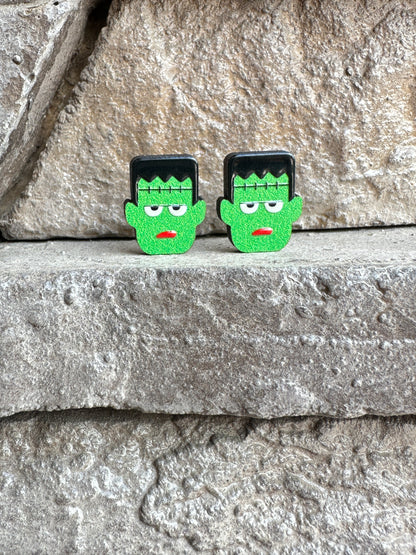 Frankenstein Stud Earrings | Halloween Earrings