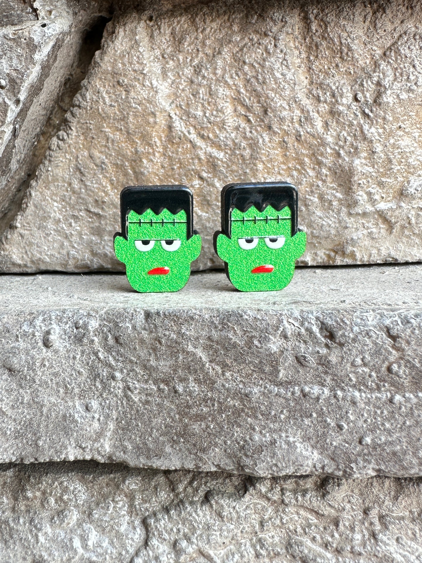 Frankenstein Stud Earrings | Halloween Earrings