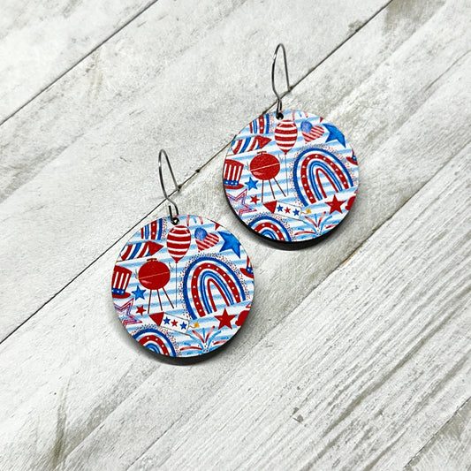 4th of July Mix Dangle Earrings