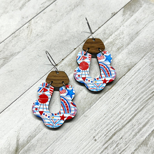 4th of July Mix Dangle Earrings