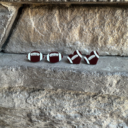 Football Acrylic Earrings