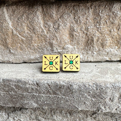 Luck Maple Wood Earrings | St. Patrick’s Day Earrings