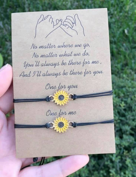 Sunflower Bracelet Set